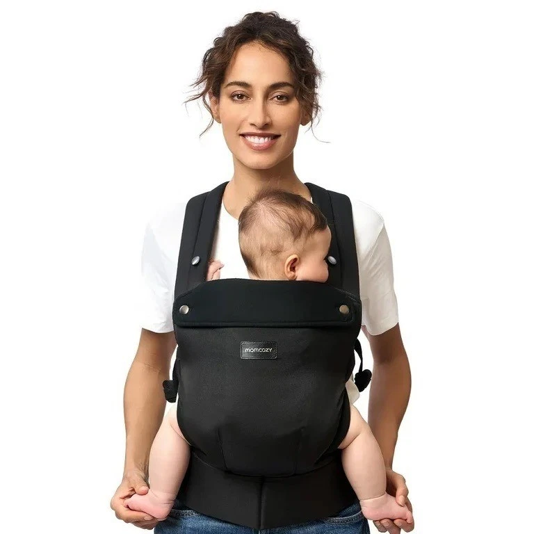 Momcozy Baby Carrier Ergonomic 7-44lbs Adjustable Infant Toddler Black