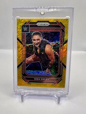 2023 Panini Prizm WWE Rhea Ripley #134 Gold Shimmer 4/5