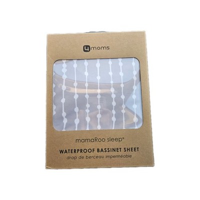 New in Box 4Moms MamaRoo Sleep Waterproof Bassinet Sheet Gray Beads