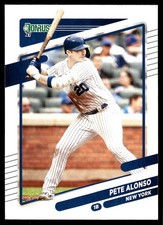 Pete Alonso 2021 Donruss #181 New York Mets FREE SHIPPING AutographDen