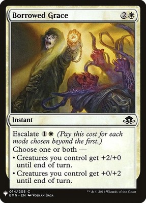 Borrowed Grace 14 PLST EMN Eldritch List MTG Instant White Escalate Baǵa NM