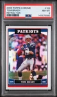 2006 TOPPS CHROME REFRACTOR #106 TOM BRADY PSA 8