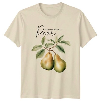 Dear We Make A Great Pair Pear Foodie Pun Grafik T-Shirt