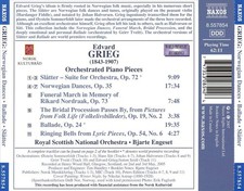 GRIEG: NORWEGIAN DANCES; BALLADE; SL  TTER NEW CD