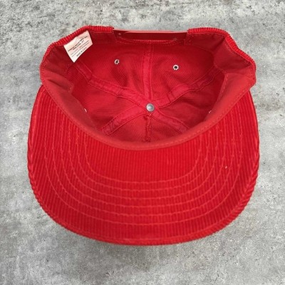Marlboro Sports Cap レッド コーデュロイ 80s USA製 Vintage 80s Red Corduroy Marlboro Cigarettes Tobacco Sports Cap