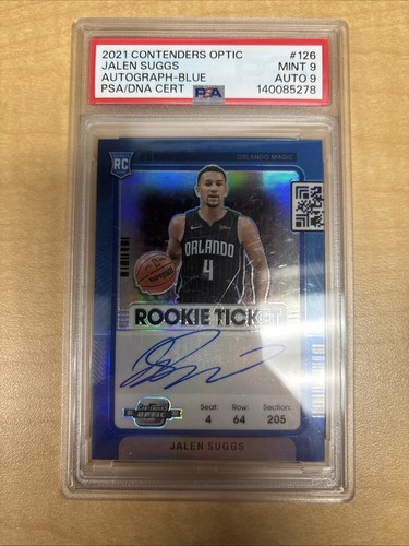 2022-23 Panini Contenders Optic Rookie Ticket Jalen Suggs RC Auto Blue /49