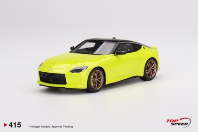 Nissan Fairlady Z Proto Spec 2023 Ikazuchi gelb RHD Maßstab 1:18 TSM TS0415