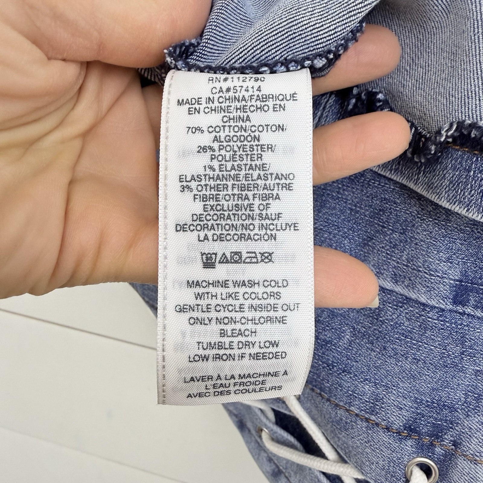 NEW TRUE RELIGION LACEUp Denim Mini Dress Timeless Light Wash WOMEN Large Corset thumbnail 10