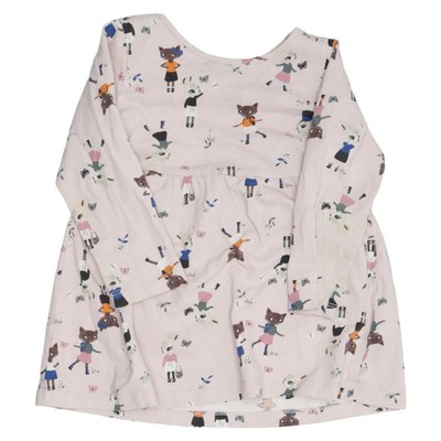 H&M, Kleid, Größe: 92, Mehrfarbig/Pink, Baumwolle, Sonstiges, Mädchen #Ubb