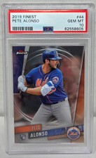 2019 Finest PETE ALONSO RC ROOKIE CARD PSA 10 GEM MINT