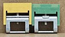 Weidmuller Busbar Clamping Yoke ZB 4K GE/GN - 0475360000 - Qty 40
