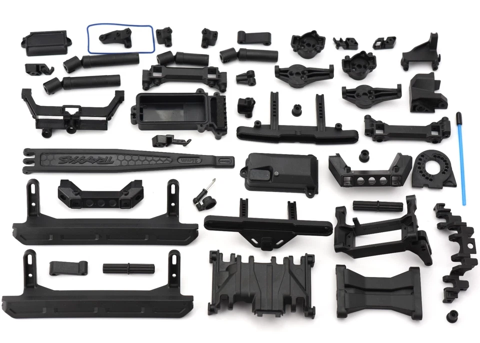 Fits Traxxas TRX-4 CHEVY K10 Rock Sliders Receiver Box Shafts Mounts Skid Blocks - Image 2 of 4