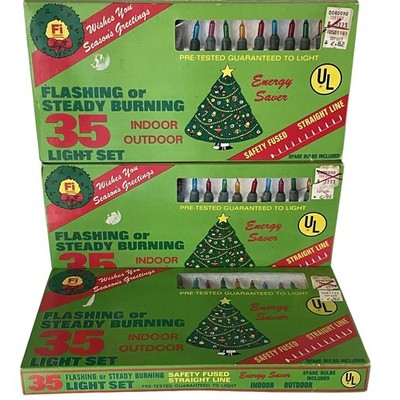 Foremost Industries 35 Flashing or Steady Indoor/Outdoor Vintage Lights (3 Sets)
