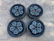 UNRESTORED! RARE! "Clover" Rim Set of 4 VOLVO P1800E/ES WHEELS 70-71 ONLY