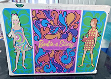 Vintage 1967 Mattel  Barbie  Stacey Double Doll Carrying Case  Mod Era 1007