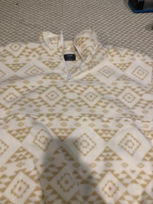 Arden s Half Zip Aztec Patterned Polar Pullover, Size Medium, Beautiful and Cozy