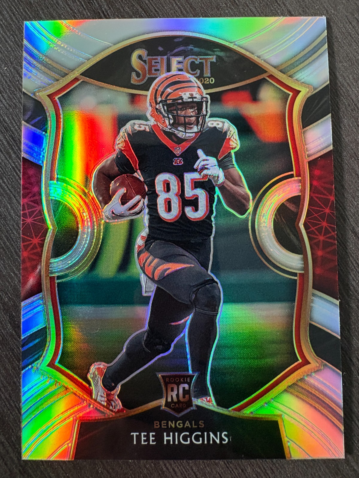 2020 Panini Select Tee Higgins #60 Rookie RC Concourse Silver Prizm