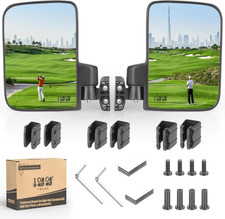 Golf Cart Mirror No Drilling Side Mirrors Universal for Yamaha, Club Car, EZGO,