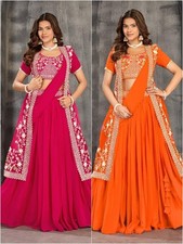 LEHENGA CHOLI PARTY WEAR PAKISTANI LEHNGA DESIGNER INDIAN WEDDING READYMADE