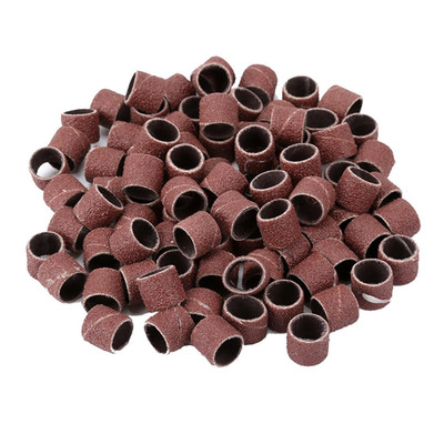 100Pcs Sanding Drum 1/2(Inch) 80 Grit Sand Bands Shank Rotary Tool Kit with 2Pcs