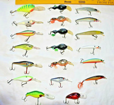 20 Diving CRANKBAIT Fishing LURES Chartreuse Craw WIGGLE O - RENOSKY GUIDO BASS