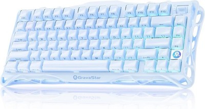GravaStar K1 75 Blue Gaming Tastatur Mechanisch RGB