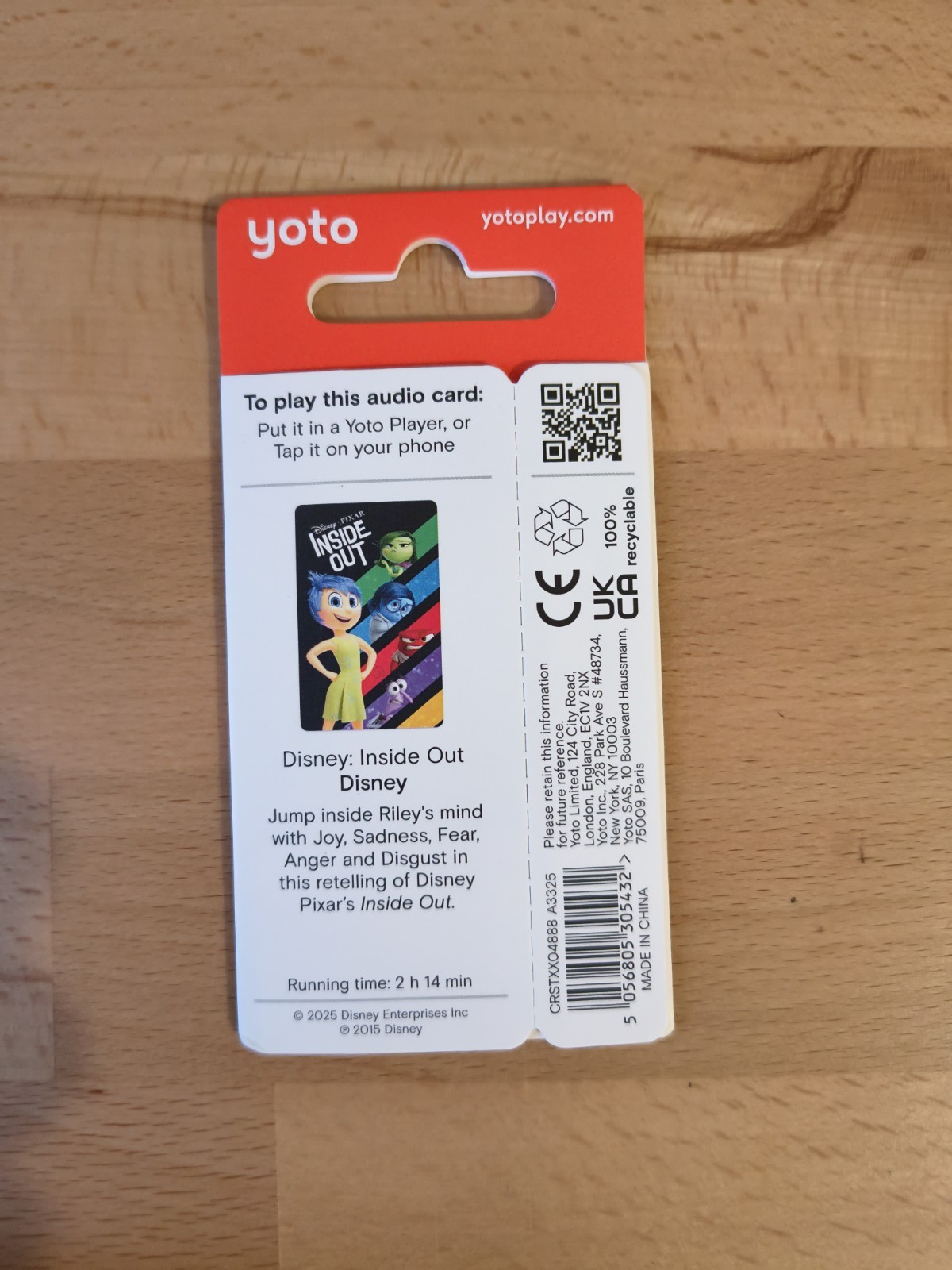 Yoto card - Inside Out, Disney image 2