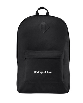 NWT 100% Authentic JP Morgan Chase Official Deluxe Banker Backpack Black Bag