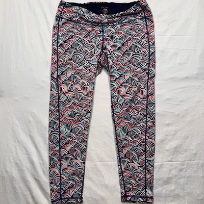 Lilly Pulitzer Luxletic Weekender High Rise Leggings Neptune's Net Sz XL