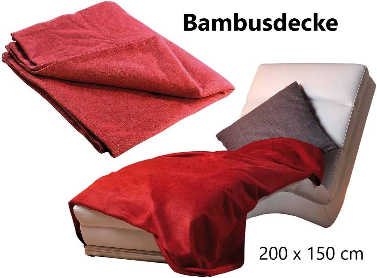 NEU Wohndecke Bambus Viskose für Weihnachten Geschenk Winter Kälte gemütlich