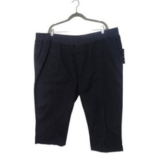 Catherines Black Pull-On Capri Pants Size 3X NWOT