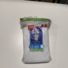 Hanes Boys 5-Pack T-Shirt Undershirt EcoSmart Crewneck Short Sleeve white