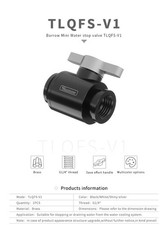 Barrow Mini Valve with Brass plated handle-Silver shiny TTQFS-V1 6937826602092