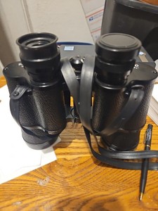 Vintage Super Zenith Binoculars 7x35 Field 6.5. missing 1 lens cover. Case incl
