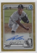 2020 Bowman Draft Chrome Picks Gold Refractor 3/50 Adisyn Coffey Auto r1i