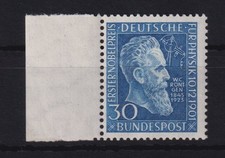 AR573) BRD Nr. 147 R&ouml;ntgen postfrisch Seitenrandst&uuml;ck Michel 80 Euro