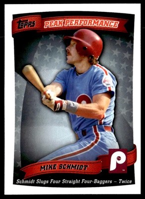 2010 Topps Series 2 #PP-60 Mike Schmidt Philadelphia Phillies Peak Performance