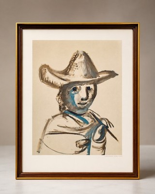Der junge Maler nach Picasso Pablo Lithographie Plakat von Henri Deschamps 1972