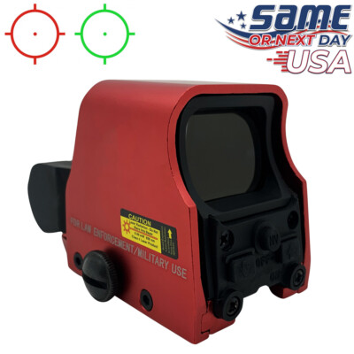 Red Green Dot Holographic Reflex Sight, Tactical Optics Model 553 w/Battery! USA