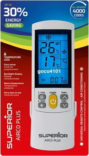 Full Universal Air Conditioner Remote Control Kelvinator YAK1FB5 30510491-K9 NEW - Picture 4 of 4