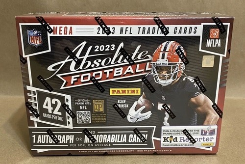 2023 Panini NFL Absolute Football Trading Card Mega Box FACTORY SEALED IN HAND