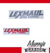 2x Lexmaul Opel Tuning Aufkleber 3,5x16cm, Sticker Autocollat Étiquette Decal