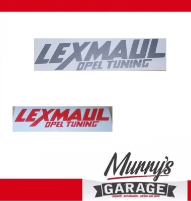 2x Lexmaul Opel Tuning Aufkleber 3,5x16cm, Sticker Autocollat Étiquette Decal