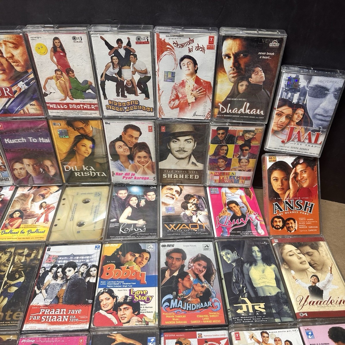67 Bollywood Cassette Cassettes Tapes Job Lot Mix Indian