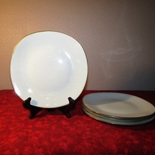 4 Assiettes à dessert en porcelaine de Limoges par Raynaud 