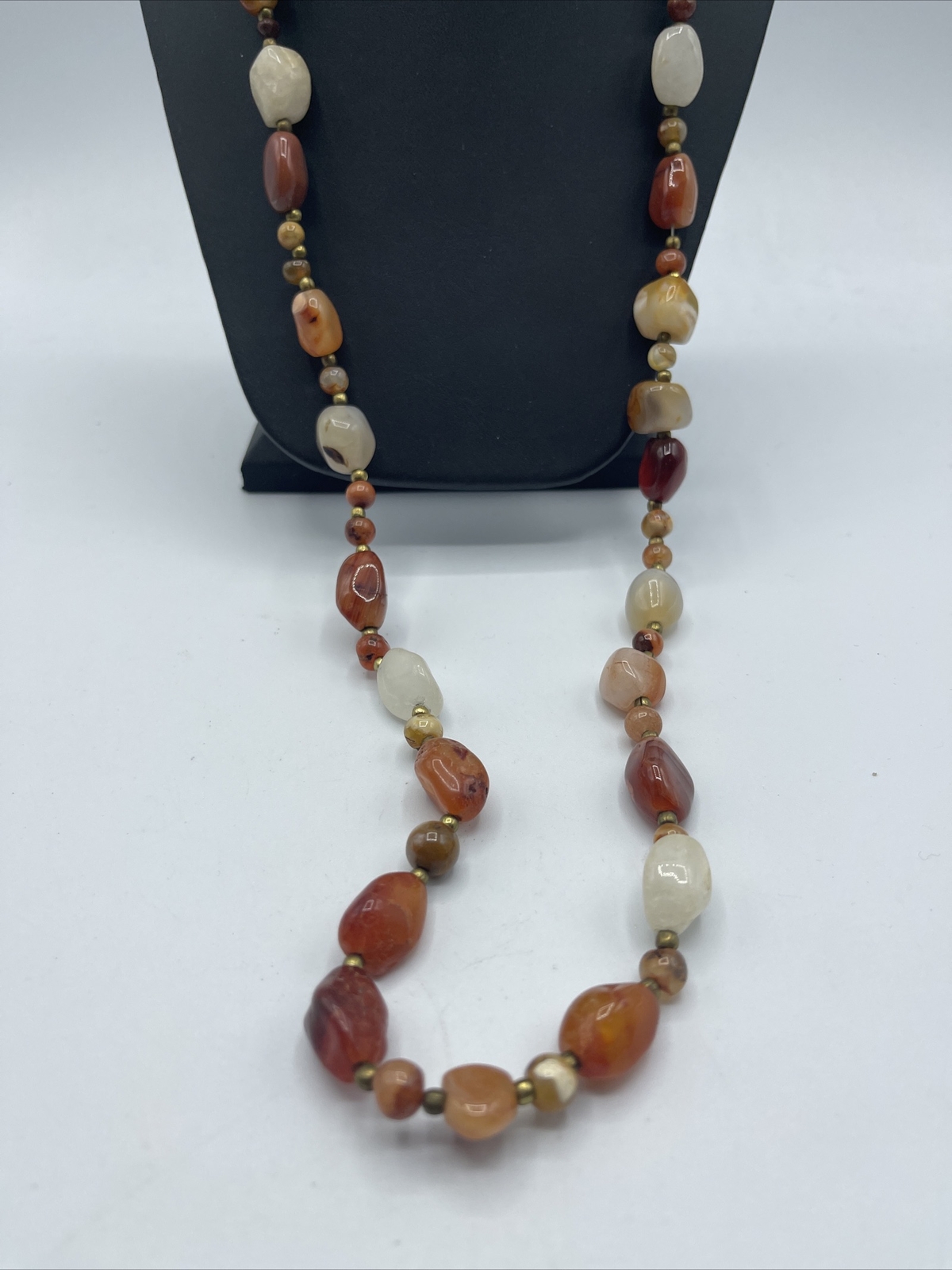 Beautiful Gemstone BEADED Statement NECKLACE  #NF… - image 5