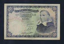 Spain 500 Pesetas 1946  P-132 VF++++ RARE