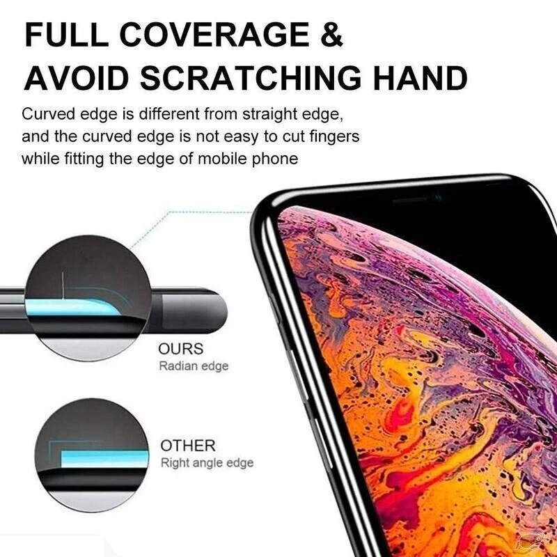 Samsung Galaxy A50 (2019) Curved Tempered Glass Gorilla Screen Protector Guard - Image 4 of 4