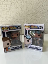 Funko Pop! Back to the Future Bundle-Marty McFly #49 & Doc Brown #50 🔥🔥🔥