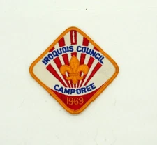 Vintage Boy Scout Patch 1969 Iroquois Council Camporee Rare HTF BSA Patch
